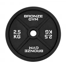 Диск олимпийский BRONZE GYM чугунный 2,5 кг